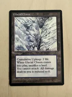 Glacial Chasm Ice Age Uncommon Mtg Magic The Gathering NM - Image 1
