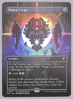 Mana Crypt - Borderless - 17 - Special Guests (SPG) (LCI) MTG LP - Image 1