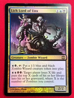 MTG Foil 1X Lich Lord of Unx X1 Alara Reborn Magic - SP - Image 1
