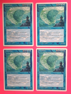 Magic the Gathering MTG Fourth (4th) Edition LEVIATHAN X 4 LPEX R 1995 Nice! - Image 1