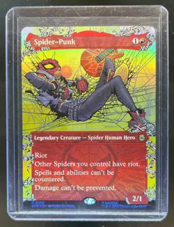 2025 Magic: The Gathering Spider-Man Spider-Punk Borderless #R0210 - Image 1