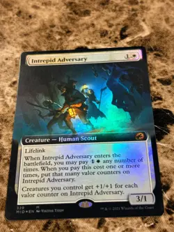 Intrepid Adversary Magic MTG Innistrad: Crimson Vow Extended Art Foil - Image 1