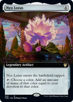 Nyx Lotus - Foil - Extended Art NM, English MTG Theros Beyond Death - Image 1