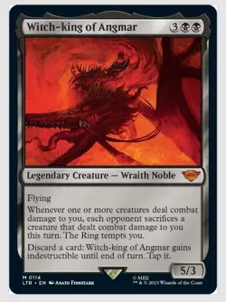 Witch-king of Angmar Lord of the Rings: 114 Non-Foil NM - Image 1