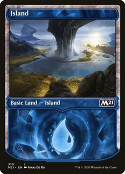 1x Island (FOIL SHOWCASE) - NM - Core 2021 - SPARROW MAGIC - Image 1