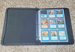 Magic The Gathering Unglued Collection Lot Of 50 Cards With Binder - Image 1