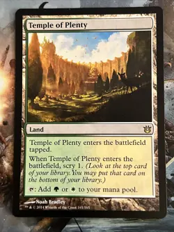 1x Temple of Plenty (165) Born of the Gods LP MTG Magic the Gathering x1 MKE - Image 1