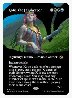 Kotis, the Fangkeeper (Borderless) Tarkir: Dragonstorm Foil - Image 1