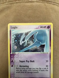Lugia Pop Series 5 Holo Rare Pokemon 2007 LP - MP - Image 2