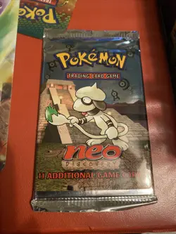 Pokemon Neo Discovery Unlimited Smeargle Artwork Booster Pack UNWEIGHED - Image 1
