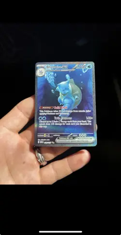 2023 POKEMON Blastoise ex 200/165 MEW EN-151 NO WHITENING Pack Fresh - Image 2