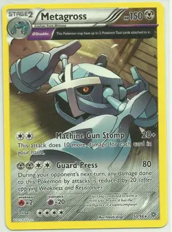 2015 Pokemon XY Ancient Origins Expansion Set #50 Metagross Stage 2 - Image 1