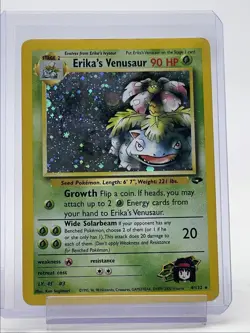 ERIKA'S VENUSAUR 2000 POKEMON GYM CHALLENGE HOLO RARE 4/132 Q3726 - Image 1