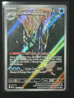 Clawitzer 141/132 - Illustration Rare Pokemon TCG Mega Evolution - NM - Image 1