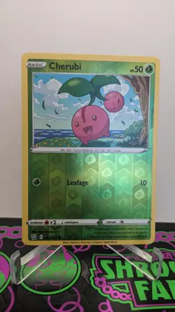 Cherubi 007/163 NM Reverse Holo Card Sword & Shield Battle Styles Pokemon TCG - Image 1