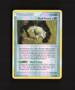 Skull Fossil 117/123 Mysterious Treasures Reverse Holo Trainer Pokemon Card MP - Image 1