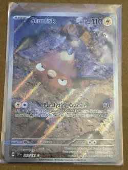 Pokemon TCG Surging Sparks Stunfisk Holo Illustration Card 202/191 IR - Image 1