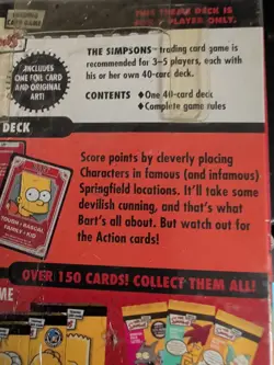 The Simpsons Trading Card Game Bart 1 Player Theme Deck - Image 3