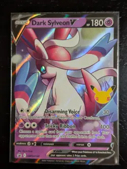 Dark Sylveon V SWSH134 2021 25th Anniversary Celebrations Promo Card NM - Image 1