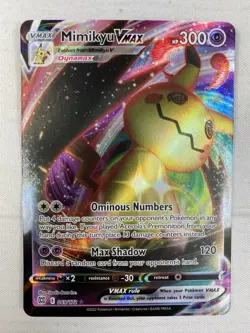 Mimikyu VMAX 069/172 Brilliant Stars Ultra Rare Holo Pokemon TCG Card NM - Image 1