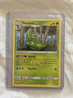 Metapod 3/214 Sm-Unbroken Bonds Regular Uncommon Pokemon Card LP - Image 1