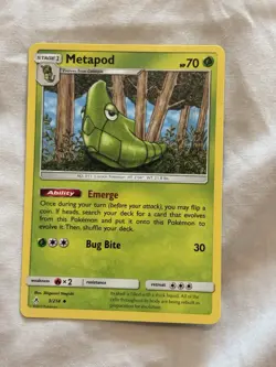Metapod 3/214 Sm-Unbroken Bonds Regular Uncommon Pokemon Card LP - Image 3