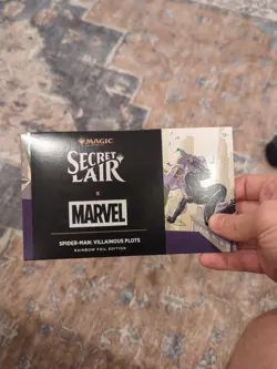 MTG Spider-Man Villainous Plots, Foil, New/Sealed (SLD Secret Lair Drop) - Image 1