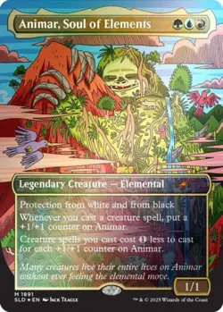 Animar, Soul of Elements (Rainbow Foil) -Foil Near Mint MTG Secret Lair - Image 1