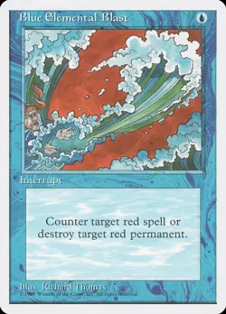 1x Blue Elemental Blast - MP - 4th Edition - mtg - SPARROW MAGIC - Image 1