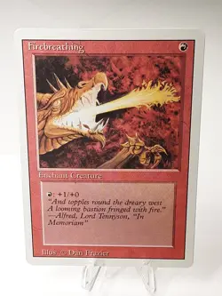 MTG - 3rd Edition - Revised - Firebreathing - Common - LP+ NM - Image 1