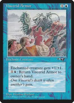 MTG - Alliances - Viscerid Armor - Common - LP - Playset x4 - Image 1
