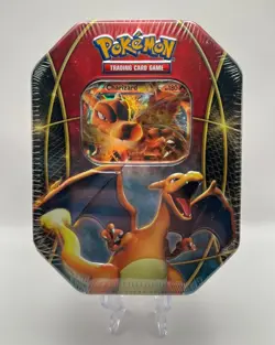 (403042) Pokemon 2016 Charizard EX Power Trio Collectors Tin - Factory Sealed - Image 1