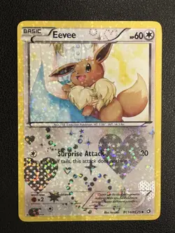 Eevee RC14/RC25 Legendary Treasures: Radiant Collection Holo Pokemon - Image 1