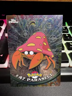 Pokemon 2000 Topps Chrome TV Animation Edition Series 1 Parasect #47 - Image 1