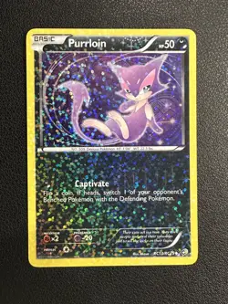 Purrloin RC13/RC25 Legendary Treasures: Radiant Collection Holo Pokemon - Image 1