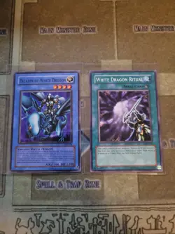 YUGIOH PALADIN OF WHITE DRAGON + WHITE DRAGON RITUAL SKE COMMON UNLIMITED VLP - Image 1