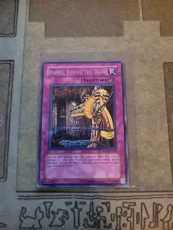 YUGIOH BARREL BEHIND THE DOOR DR1-EN043 RARE UNLIMITED ED NM 1996 - Image 1