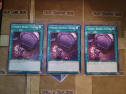YUGIOH 3X FOOLISH BURIAL GOODS SDCB-EN030 COMMON 1ST ED NM - Image 1