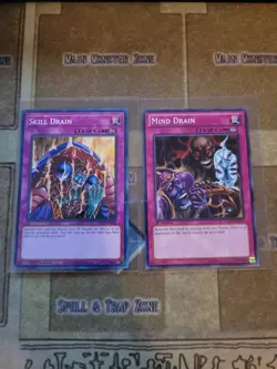 YUGIOH MIND DRAIN LTGY + SKILL DRAIN SR13 COMMON 1ST ED NM - Image 1