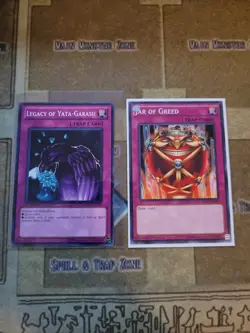 YUGIOH LEGACY OF YATA-GARASU SDDL + JAR OF GREED YS14 COMMON 1ST ED NM - Image 1