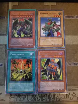 YUGIOH WARRIOR OF ZERA + MAZERA DEVILLE + PANDEMONIUM + ARCHFIEND GENERAL NM/VLP - Image 1