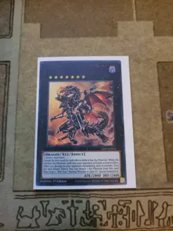 YUGIOH RED-EYES FLARE METAL DRAGON LDS1-EN015 ULTRA 1ST ED NM PURPLE - Image 1