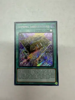 Yugioh TCG Shining Sarcophagus LEDE-EN051 Secret Rare Legacy of Destruction - Image 1