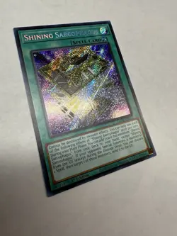 Yugioh TCG Shining Sarcophagus LEDE-EN051 Secret Rare Legacy of Destruction - Image 4
