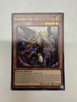 Yugioh TCG Lacrima the Crimson Tears Secret Rare ROTA-EN014 Rage of the Abyss - Image 1