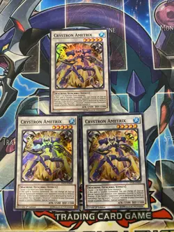 3x (M/NM) - Crystron Ametrix - INOV-EN045 - Super Rare - 1st Edition YuGiOh - Image 1