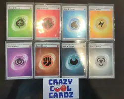 ⭐Lot 8 Pokemon Complete Set Holo Basic Energy Cards SV Shrouded Fable NM Foil🔥 - Image 1