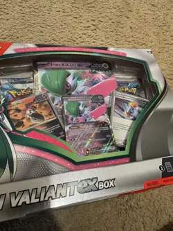 Pokemon TCG Iron ValiantEx+Roaring MoonEx Card Boxs 8 Booster Packs New/Sealed - Image 2