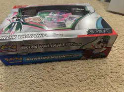 Pokemon TCG Iron ValiantEx+Roaring MoonEx Card Boxs 8 Booster Packs New/Sealed - Image 4