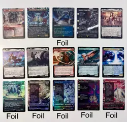 MTG Final Fantasy Borderless Extended Art Mixed Card Lot NM - Image 1